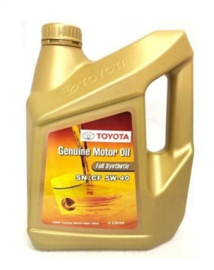 Toyota Genuine Engine Oil 5W-40 Fully Synthetic SN/CF 4L