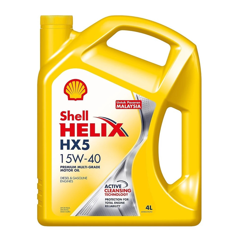 Shell Helix HX5 15W-40 Premium Mineral Engine Oil 4L